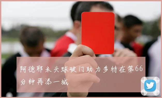 阿德耶米头球破门助力多特在第66分钟再添一城